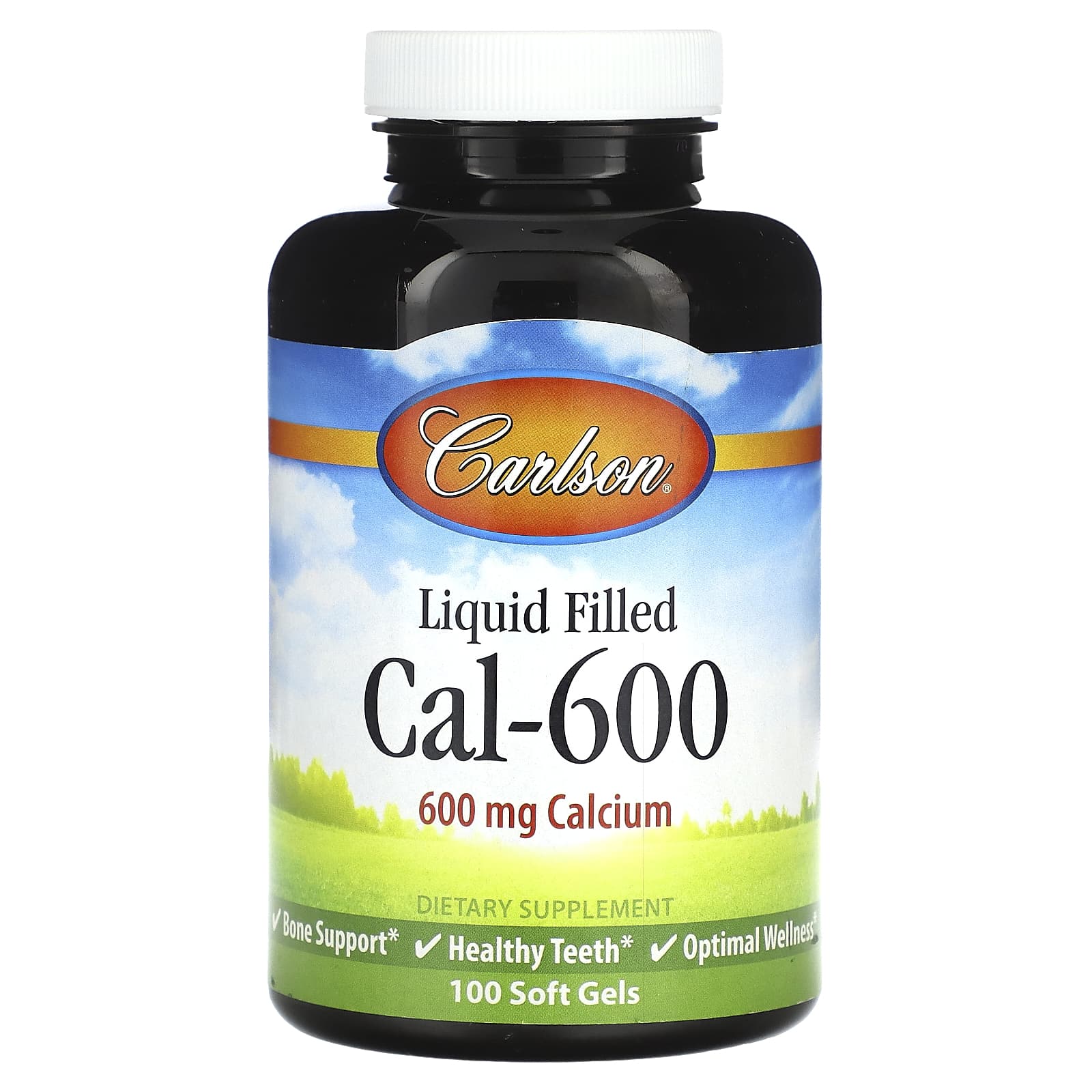 Carlson Labs, Liq Cal-600, 100 Softgels UPC 088395051517 | HiLife Vitamins